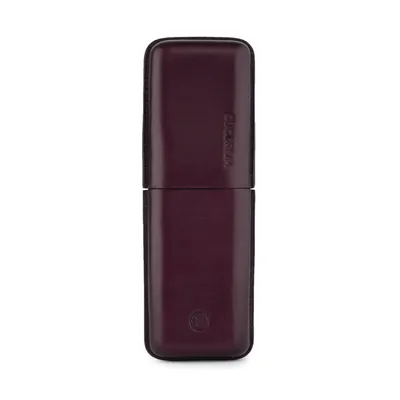 Lapis Bard Ducorium Moulded Pen Case - Bordeaux