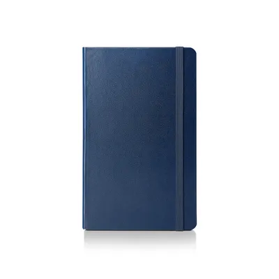 Sheaffer Medium Notebook 90 GSM Ink Friendly Plain with Eco-Friendly Cover - Navy