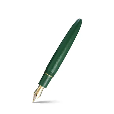 Sailor Iro Miyabi I Chitose-Midori King of Pens Fountain Pen (21K Broad) - Green With Gold Trims