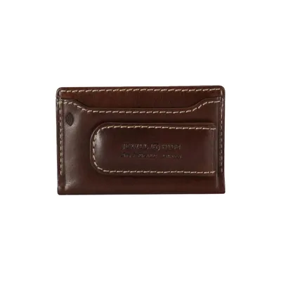 Jekyll & Hide Oxford Card Holder and Money Clip - Mocha