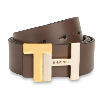 Tommy Hilfiger Liv Reversible Semi Formal Belt Extra Large - Brown And Navy