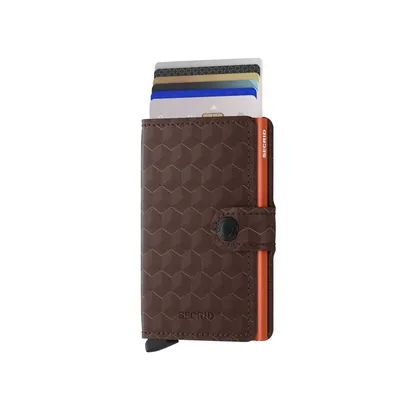 Secrid Miniwallet Optical Brown-Orange