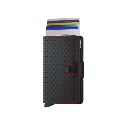 Secrid Miniwallet Perforated Black-Red