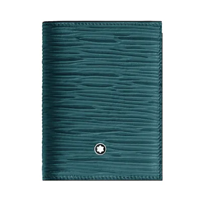 Montblanc Meisterstuck Bi Fold 4CC Card Holder - Cyprus Blue