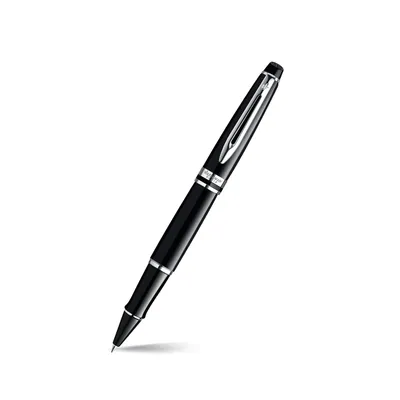 Waterman Expert Black Chrome Trim Rollerball Pen