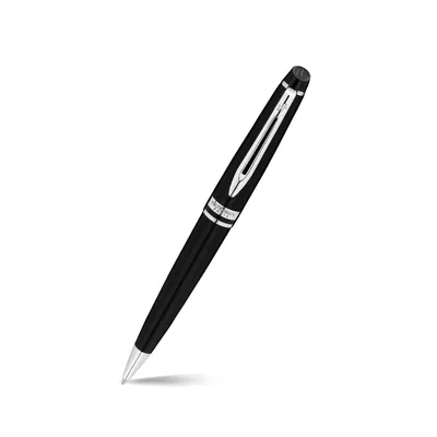 Waterman Expert Matte Black Chrome Trim Ballpoint Pen
