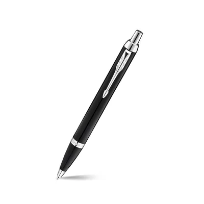 Parker IM Metal Black Chrome Trim Ballpoint Pen