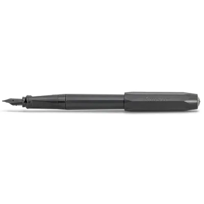 Kaweco Perkeo Fountain Pen All Black with Gold Trims - Medium