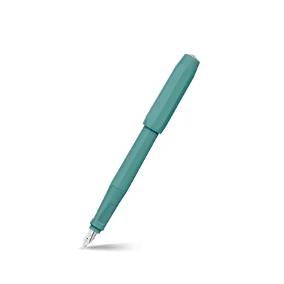 Kaweco Perkeo Fountain Pen Breezy Teal with Silver Trims - Medium