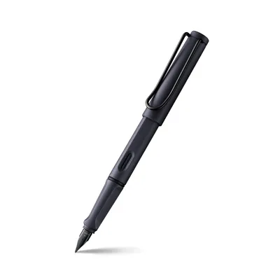 Lamy Safari Steel Black Fountain Pen Medium - Special Edition