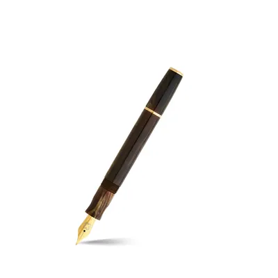 Esterbrook JR Pumpkin Latte Pocket Fountain Pen with Gold Trims - Medium