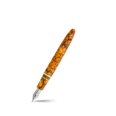 Esterbrook Estie Honeycomb Orange Fountain Pen with Palladium Trims - Medium