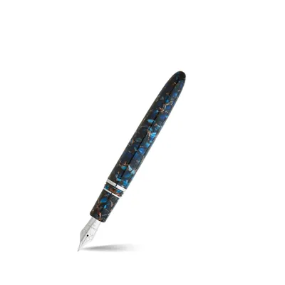 Esterbrook Estie Nouveau Blue Fountain Pen with Gold Trims - Medium