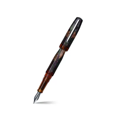 Benu Astrogem Midas Brown Fountain Pen - Medium