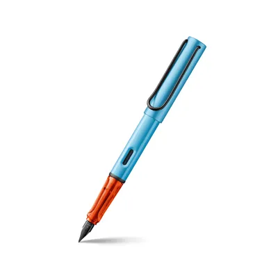 Lamy AL-star Denim Blue and Orange Fountain Pen-Fine