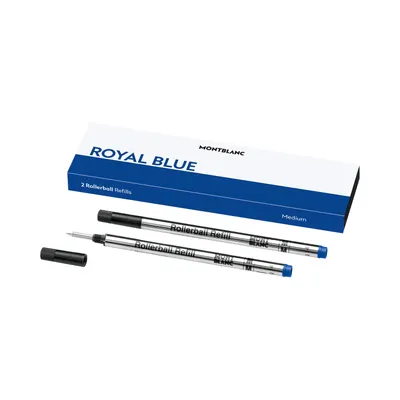 Montblanc 128233 Rollerball Refill Medium (Pack of 2) - Royal Blue