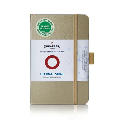 Sheaffer Eternal Shine 90 GSM Eco-Friendly Hardbound Small Notebook - Metallic Champagne Gold