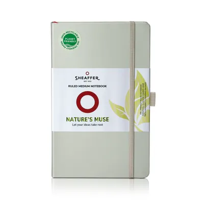 Sheaffer Nature's Muse 90 GSM Eco-Friendly Hardbound Medium Notebook - Light Grey