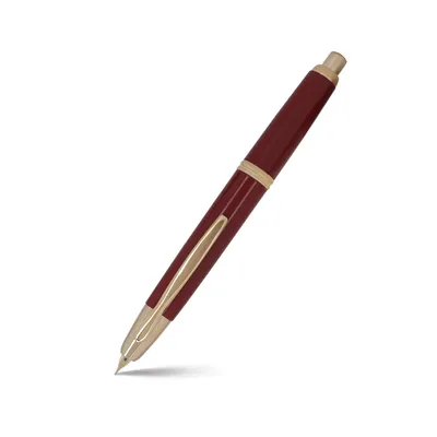 Pilot FC1500 RG Glossy Red Capless Retractable Fountain Pen with Gold Trims-Medium