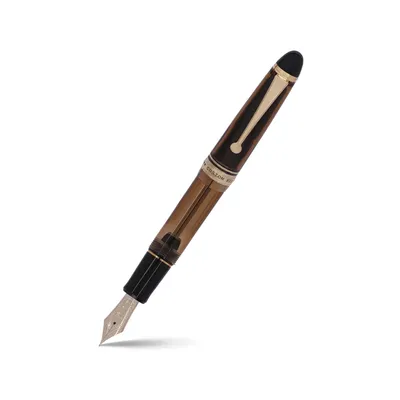 Pilot 2199 Custom 823 Brown Fountain Pen with Ink Bottle-Medium
