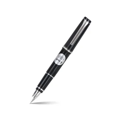 Pilot 2120 Falcon Black with Rhodium-Plated Trims, Soft Fountain Pen-Medium