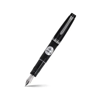 Pilot 2294 Justus 95 Net Black with Silver Trims Fountain Pen-Medium