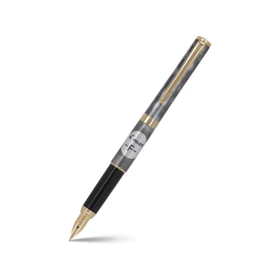Pilot 2100 Cavalier Black & Grey Fountain Pen-Fine