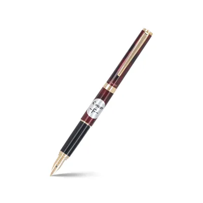 Pilot 2104 Cavalier Black & Red Fountain Pen-Fine