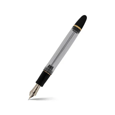 Pilot 2335 Custom 823 Clear Fountain Pen with Ink Bottle-Medium