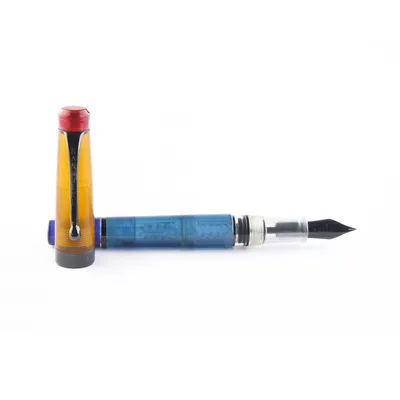 Kanwrite Heritage Ebony Kingfisher Fountain Pen With Black Trims - Medium