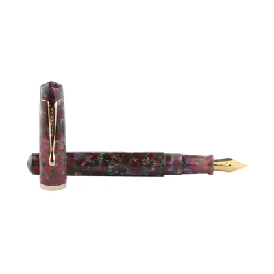 Kanwrite Legacy Acrylic Purple Crush Fountain Pen With Gold Trims - Medium