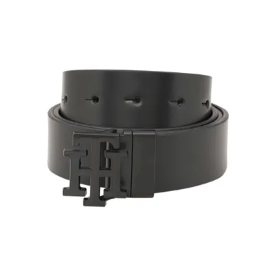 Tommy Hilfiger Black & Black Marfa Reversible Belt - Large