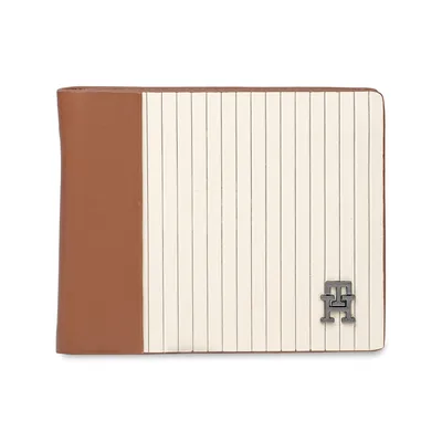 Tommy Hilfiger Woodlawn Slimfold Wallet - Beige+Tan