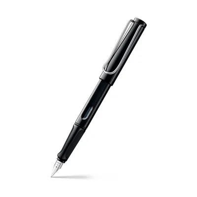 Lamy Safari 019 Fountain Pen Broad Matte Black With Chrome Plated Clip