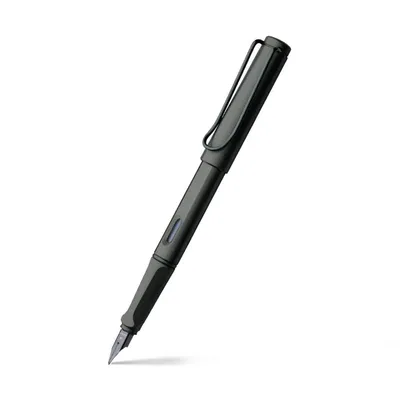 Lamy Safari 017 Fountain Pen Medium Matte Black With Black Plated Clip