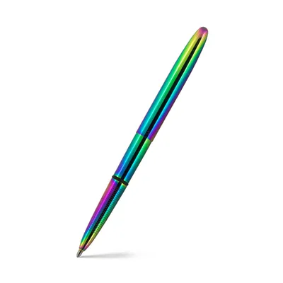 Fisher Space 400RB Bullet Titanium Nitride Ballpoint Pen without Clip Rainbow