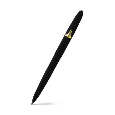Fisher Space 600BSH Bullet Ballpoint Pen with Shuttle emblem without Clip Matte Black