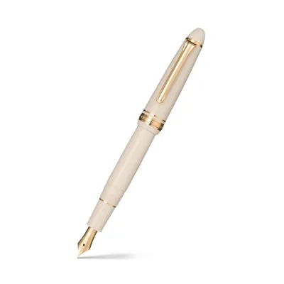 Sailor 1911 Standard Fountain Pen (14K Medium) - Ivory With Gold Trims