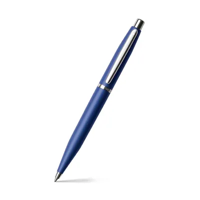 Sheaffer 9401 VFM Ballpoint Pen Neon Blue with Chrome-Plated Trim