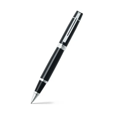 Sheaffer Gift 300 Rollerball Pen Glossy Black with Chrome-Plated Trim
