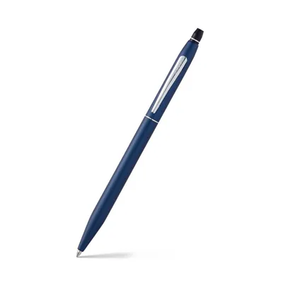 Cross AT0622-121 Click Ballpoint Pen Dark Blue with Chrome Trims