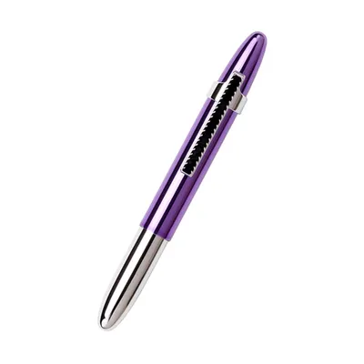 Fisher Space 4000PPB-BCL Bullet Ballpoint pen with Matte Black Finger Grip & Clip Purple Passion