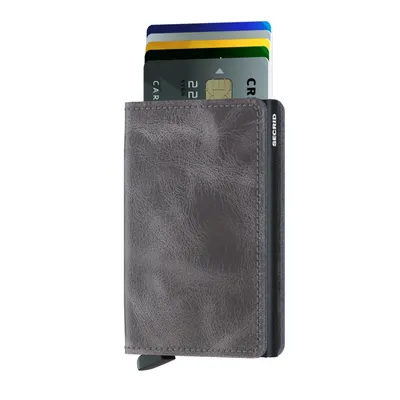 Secrid Slimwallet Vintage Grey with Black Cardprotector