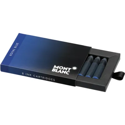 Montblanc 105193 Ink Cartridge (8 Cartridges/Pack) Royal Blue