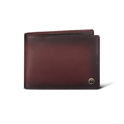 Lapis Bard Ducorium Bi Fold Evening Wallet with Additional Sleeve Bordeaux