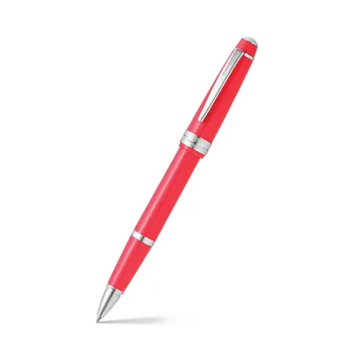 Cross AT0745-5 Bailey Light Rollerball Pen Coral with Chrome Trims