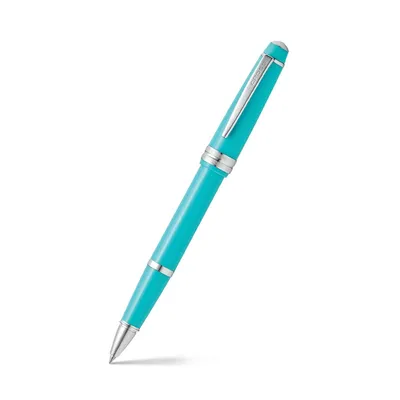 Cross AT0745-6 Bailey Light Rollerball Pen Teal with Chrome Trims