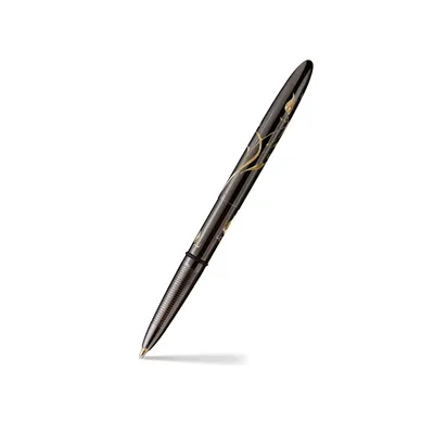 Fisher Space 400Btn-N Bullet Ballpoint Pen With Nouveau Design Black Titanium Nitride