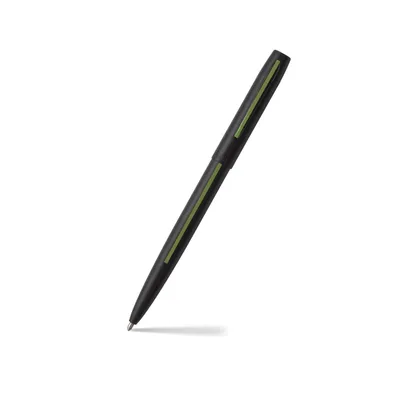 Fisher Space Non-Reflective Cap-O-Matic Conservation Ballpoint Pen Matte Black and Green