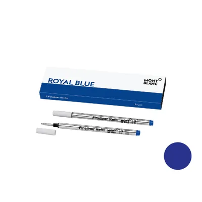 Montblanc 124500 Fineliner Refill Broad (Pack of Two) Royal Blue